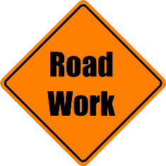road-work sign